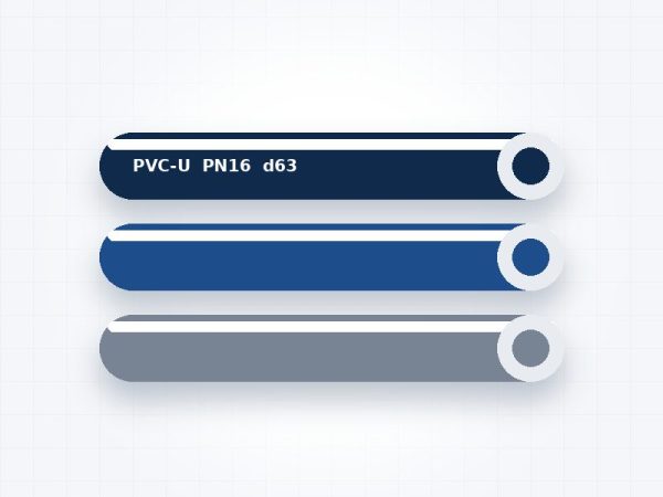 PVC-U Boru PN 16 d20 – d315 (5 m)